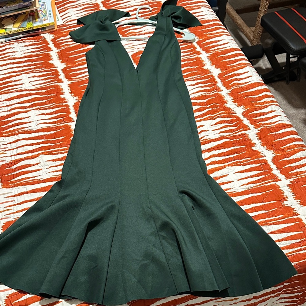ASOS Dark Green Backless Dress